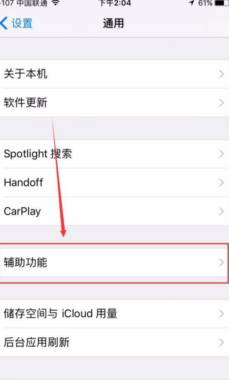 苹果手机按三下主机键
