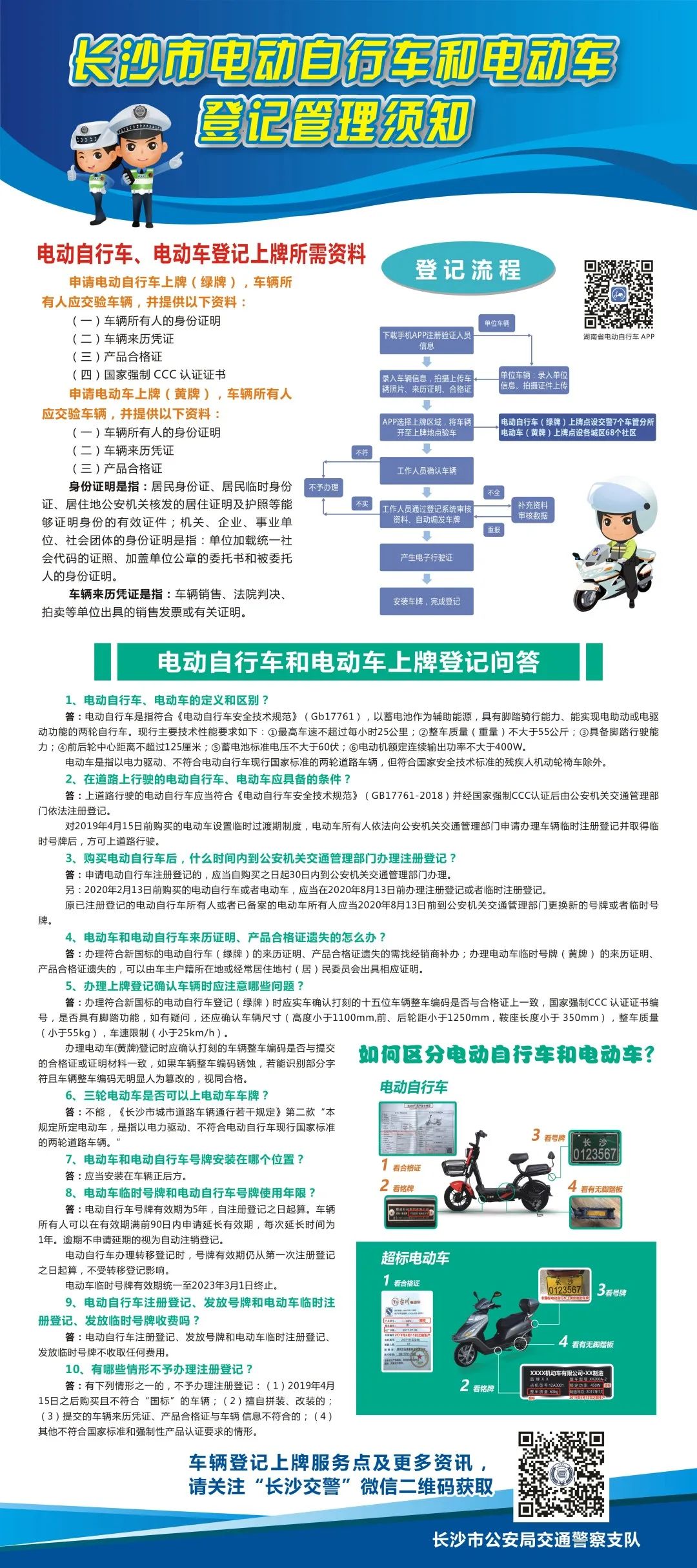 长沙岳麓区电动车备案上牌