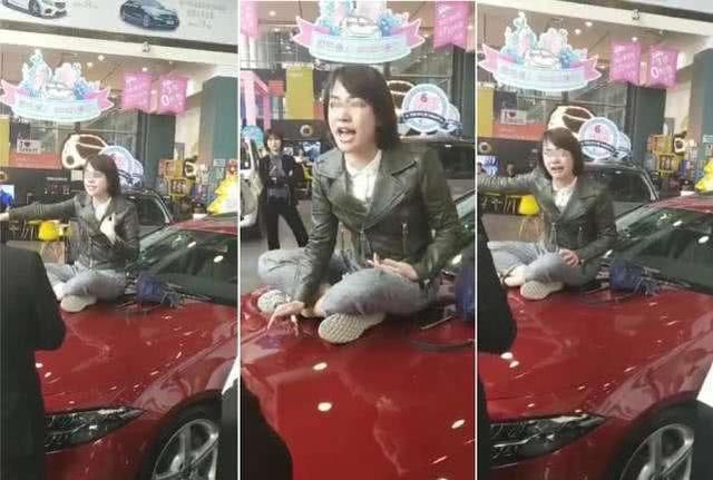 奔驰女车主机盖