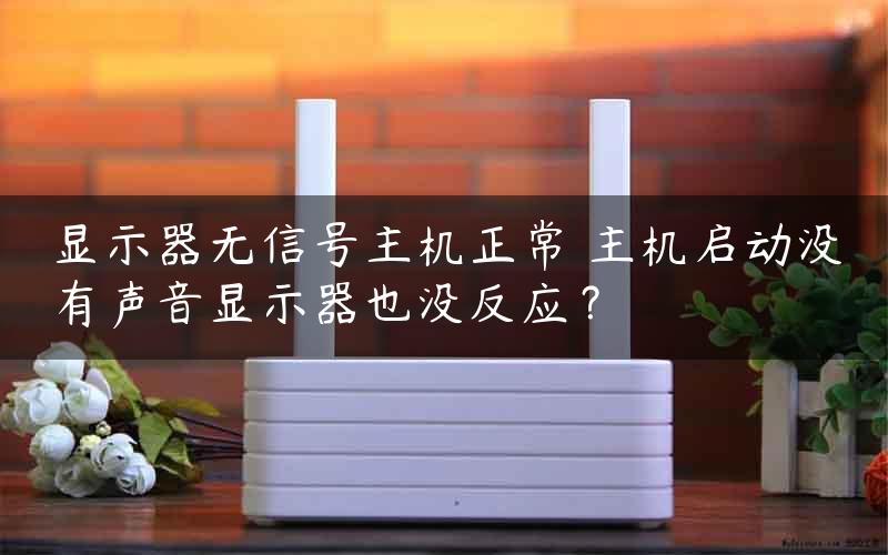 主机正常启动不显示器没反应