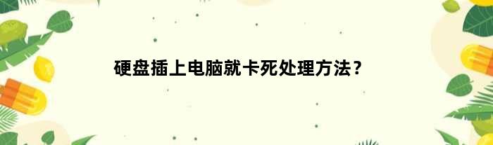 硬盘插上去主机在闪