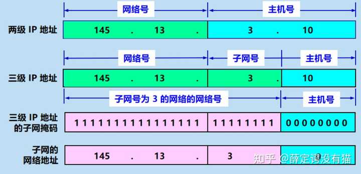 主机地址和子网号