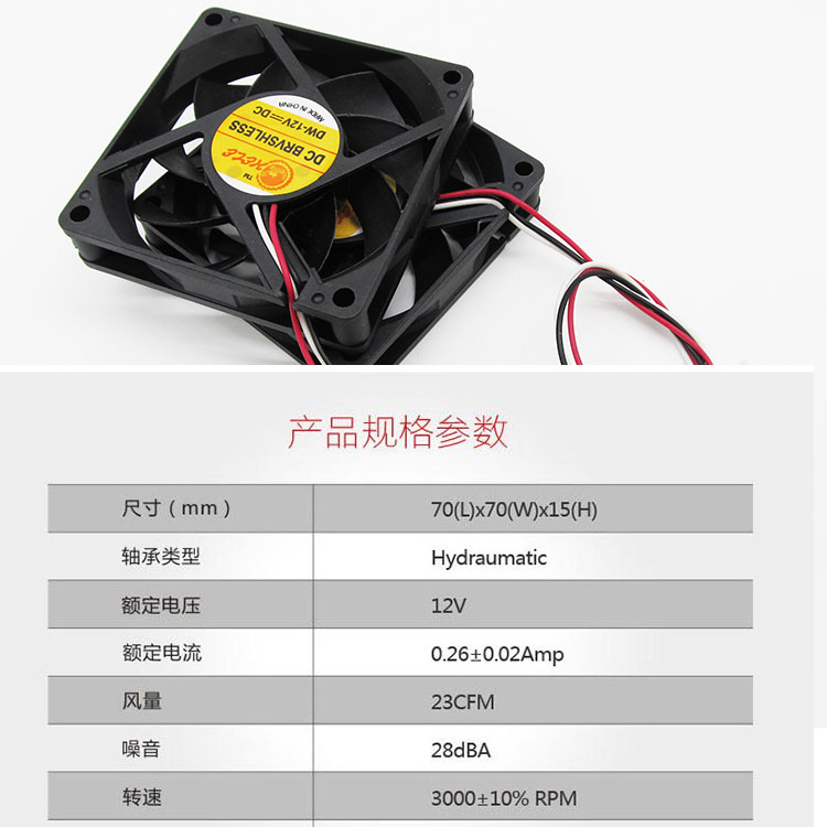 主机散热器风扇英文