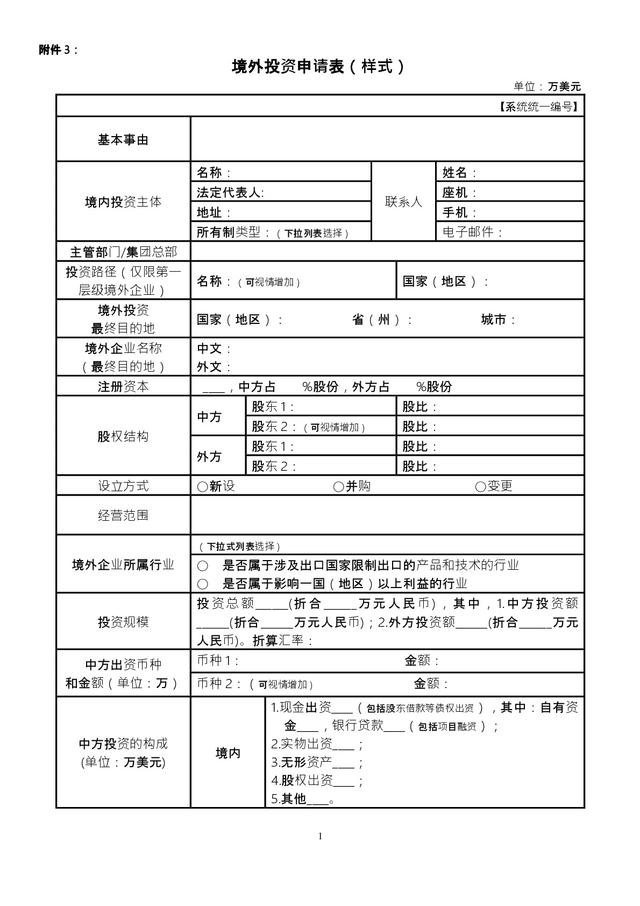 境外投资项目核准和备案代理